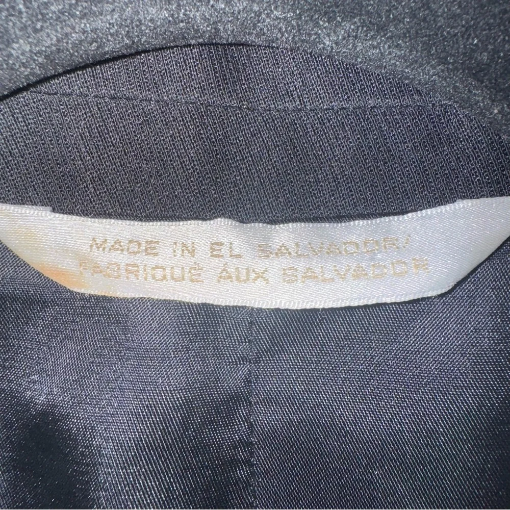 Perry Ellis Mens Blazer‎ Jacket Suit Coat Black 44 XL  Notched Single Breasted